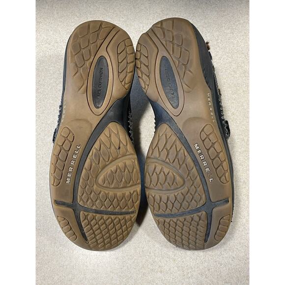 Merrell Encore Scoop Black Leather Slip On Knit Cuff Comfort Loafers Women’s 8.5 - Picture 7 of 12